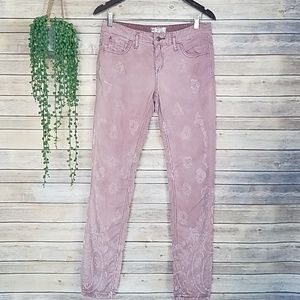 Free People Paisley Coraduroy Style Pants
